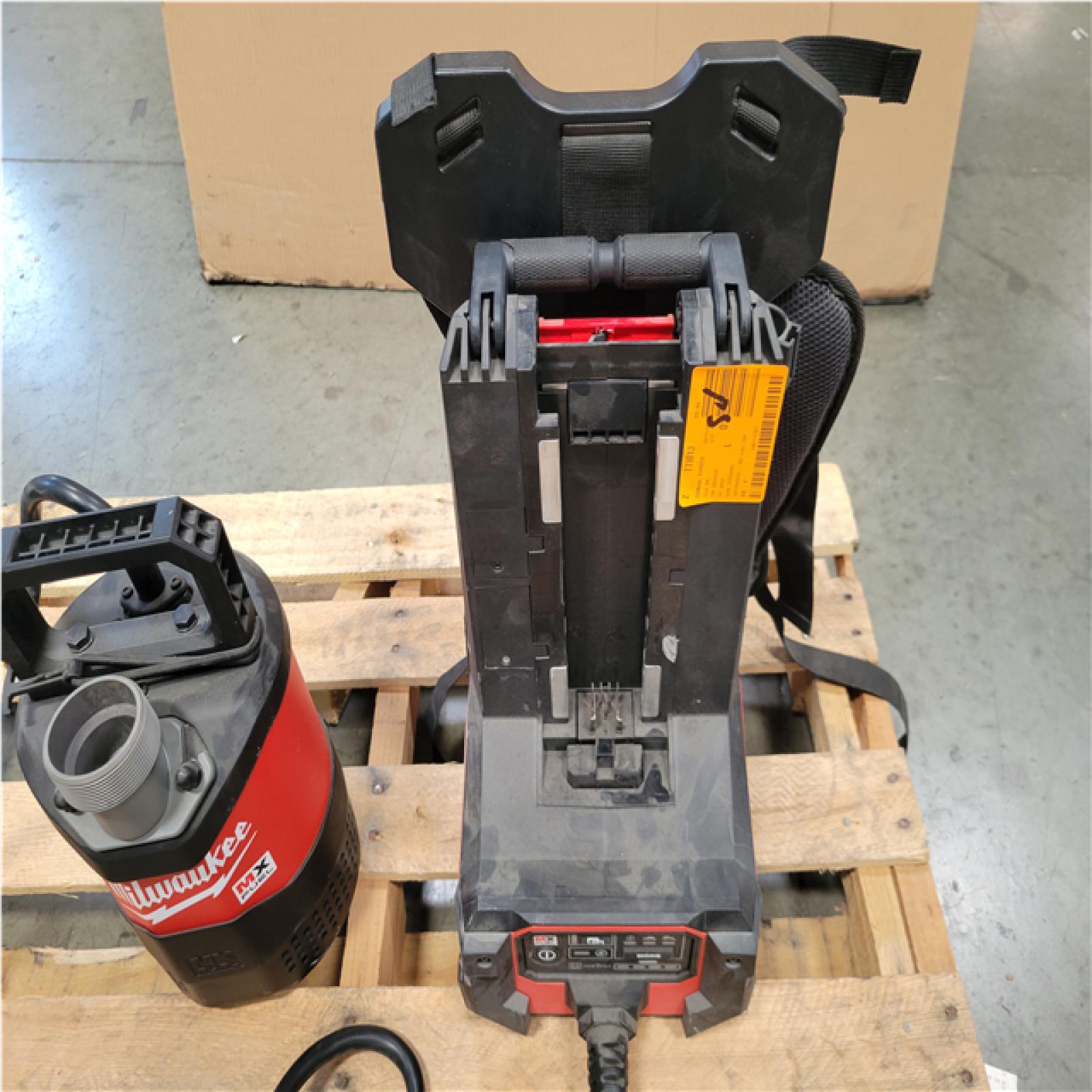 CALIFORNIA AS-IS MILWAUKEE MX FUEL 1HP 2 IN. SUBMERSIBLE PUMP