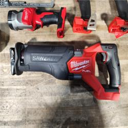 HOUSTON LOCATION - AS-IS (APPEARS LIKE NEW) M18 FUEL 18V Lithium-Ion Brushless Cordless 5-Tool Combo Kit with Two 5.0 Ah Batteries  1 Charger 1 Tool Bag