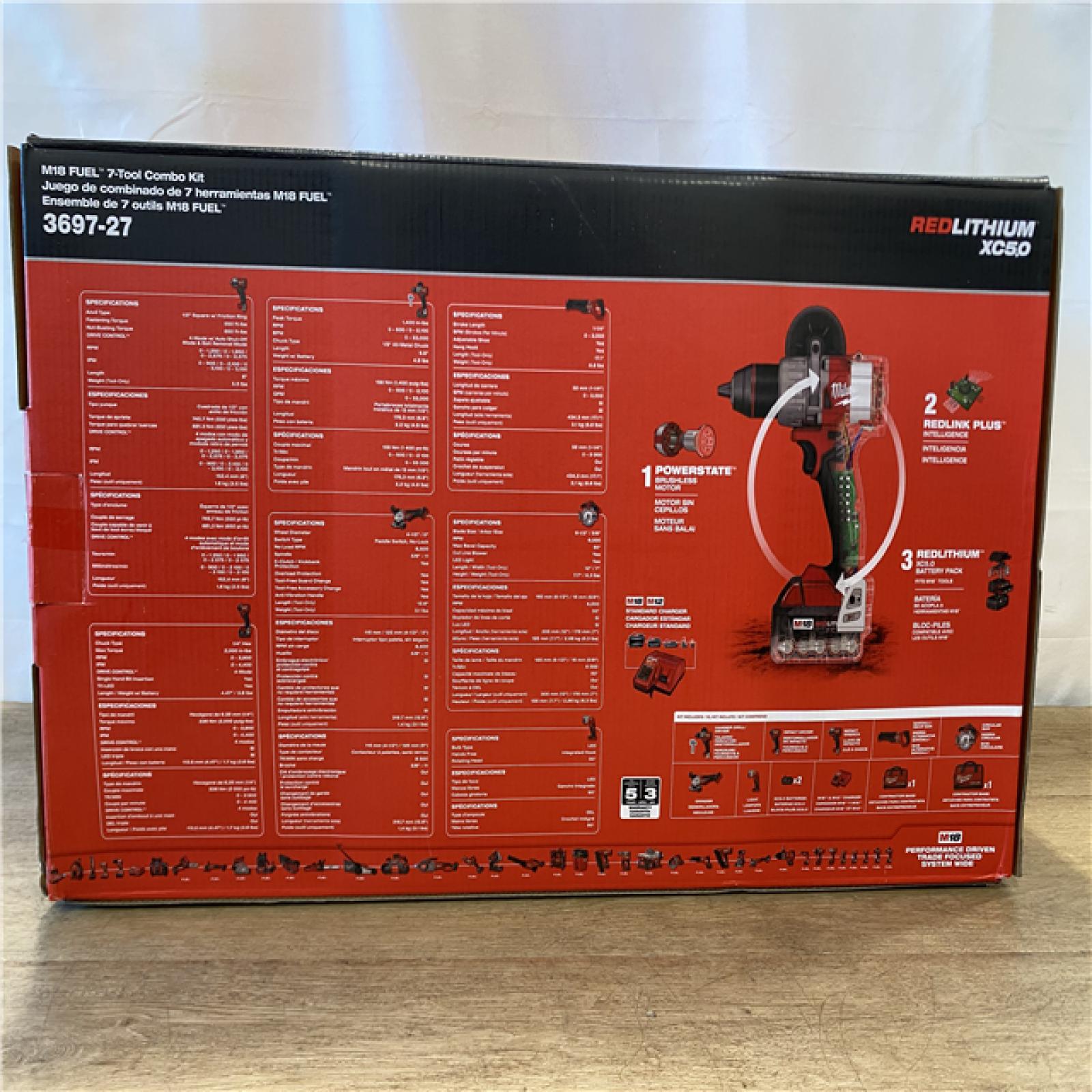 NEW! Milwaukee FUEL 18V Lithium-Ion Brushless Cordless 7-Tool Combo Kit