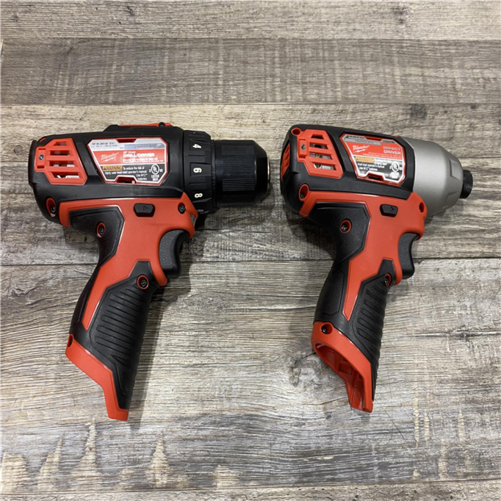 AS-IS Milwaukee 12V Lithium-Ion Cordless Drill Driver/Impact Driver Combo Kit