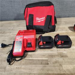 HOUSTON LOCATION - AS-IS Milwaukee 18V Cordless Brushed 2-Tool Drill/Driver and Impact Driver Kit