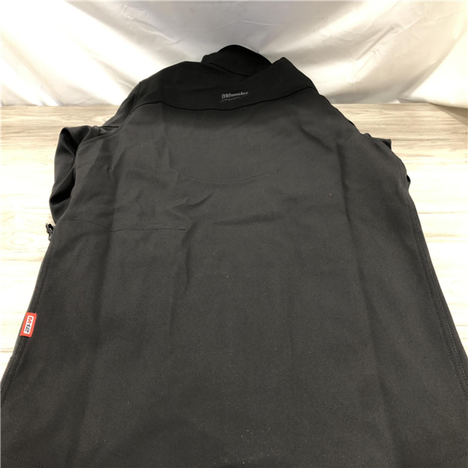AS-IS Milwaukee Men's Large12-Volt Lithium-Ion Cordless Tough Shell Black Heated Jacket Kit