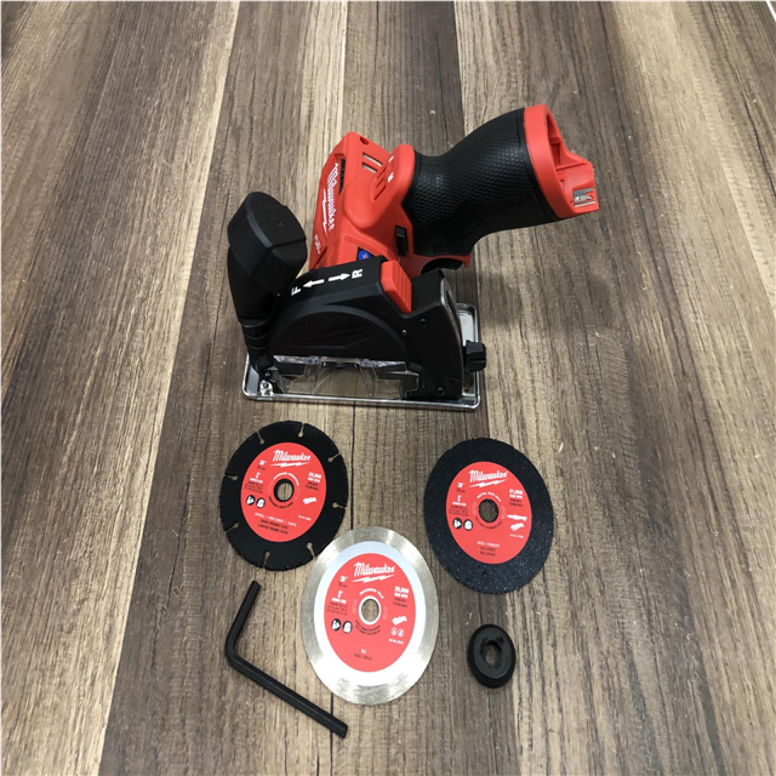 AS-IS Milwaukee FUEL 12V Lithium-Ion Brushless Cordless 3 in. Cut Off Saw (Tool-Only)