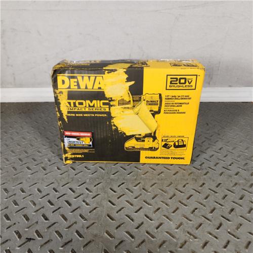 Houston Location - AS-IS DEWALT DCD799L1 ATOMIC Compact Series 20V MAX Brushless Cordless 1/2 Hammer Drill Kit 3.0 Ah - Appears IN LIKE NEW Condition