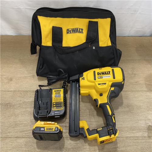 AS-IS DEWALT 20V MAX XR Lithium-Ion Cordless 18-Gauge Narrow Crown Stapler Kit
