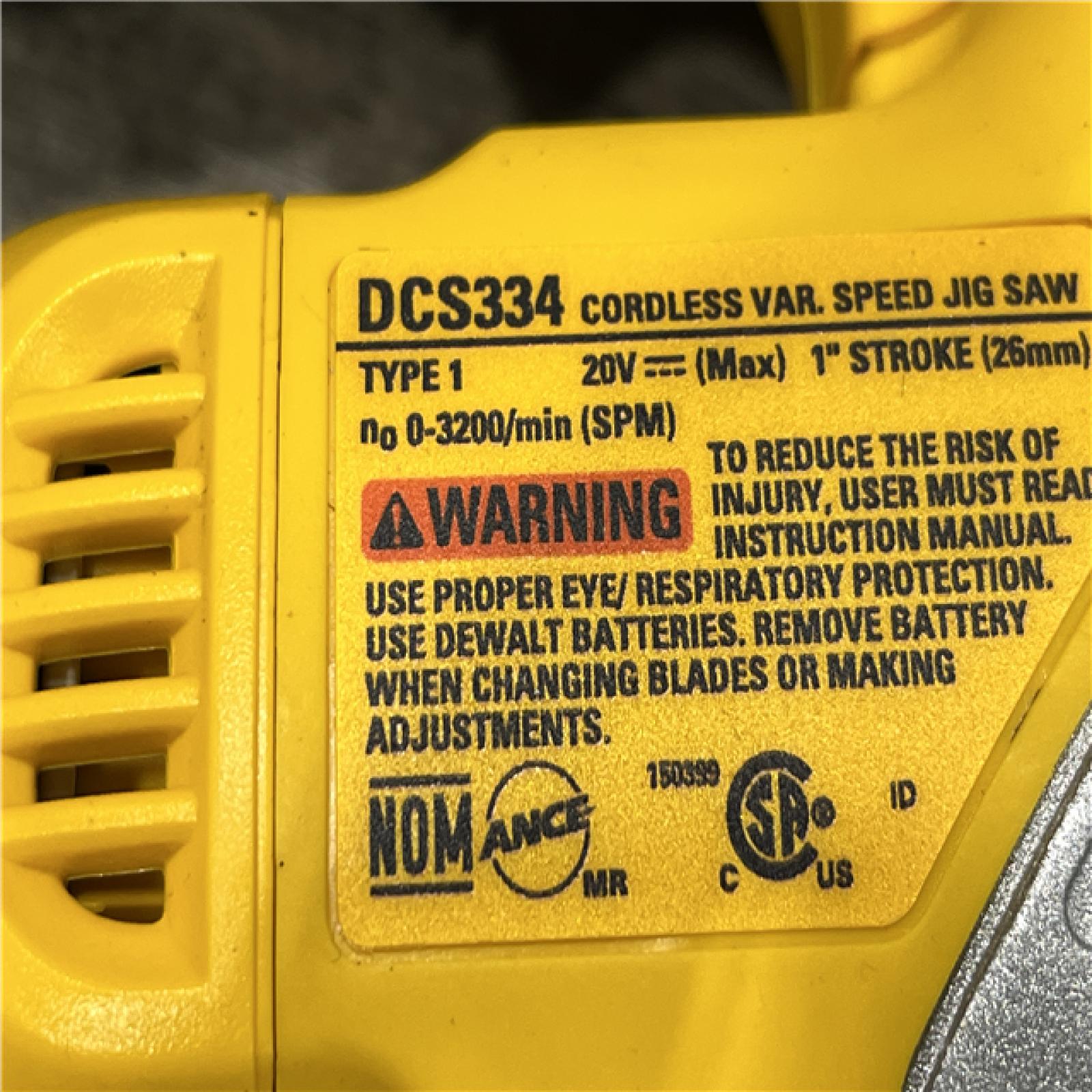 AS-IS DEWALT 20V MAX XR Cordless Brushless Jigsaw (Tool Only)