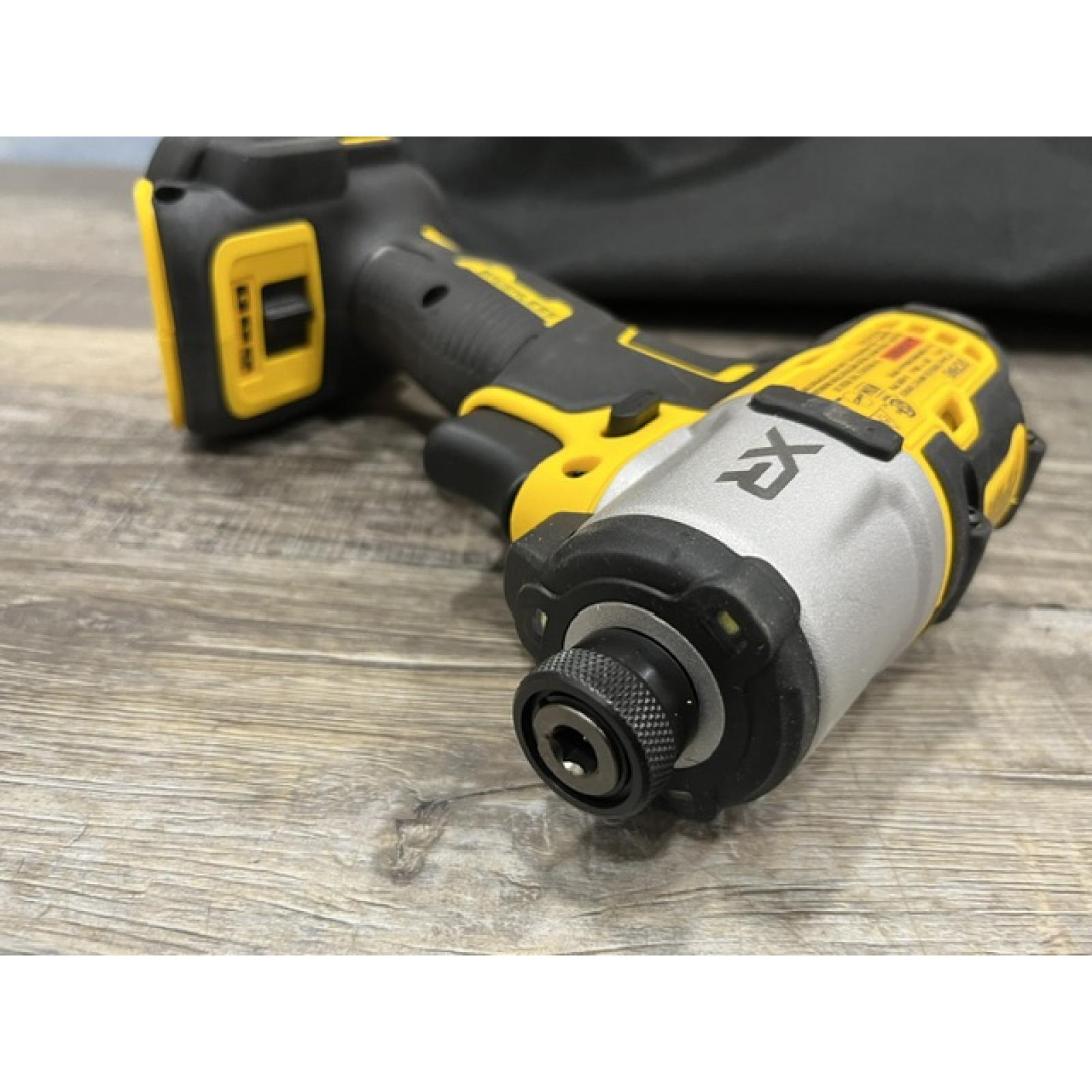 AS-IS DEWALT 20-Volt Maximum XR Lithium-Ion Cordless Brushless 1/4 in. 3-Speed Impact Driver Kit