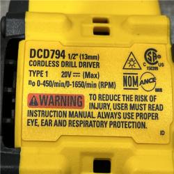 AS-IS DEWALT Atomic 20V Lithium-Ion Cordless Compact 1/2 in. Drill/Driver Kit