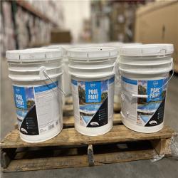 DALLAS LOCATION - DALLAS LOCATION -Dyco Pool Paint 5 Gal. 3150 White Semi-Gloss Acrylic Exterior Paint PALLET- (10 UNITS)