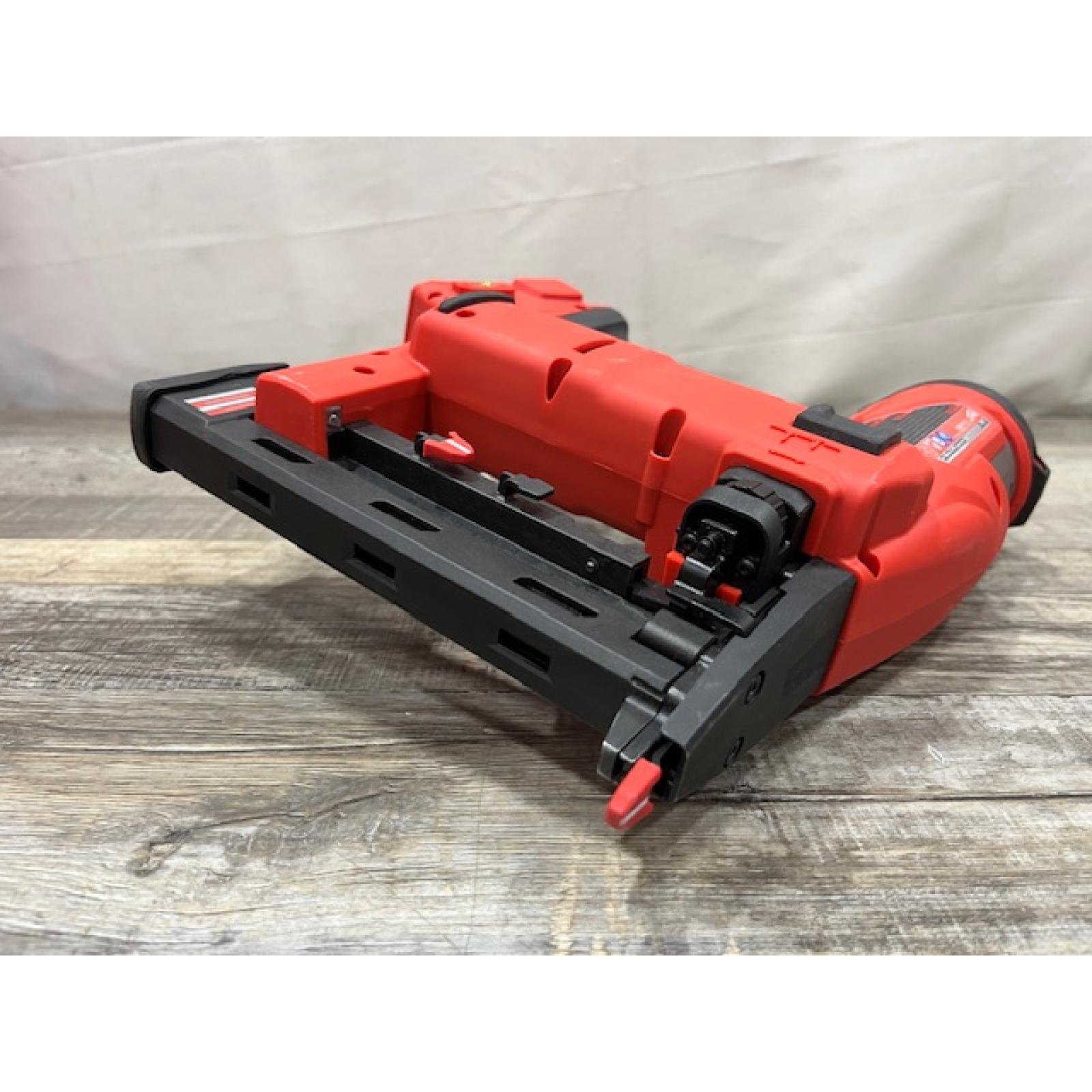 AS-IS Milwaukee FUEL 18-Volt Lithium-Ion Brushless Cordless 18-Gauge 1/4 in. Narrow Crown Stapler (Tool-Only)