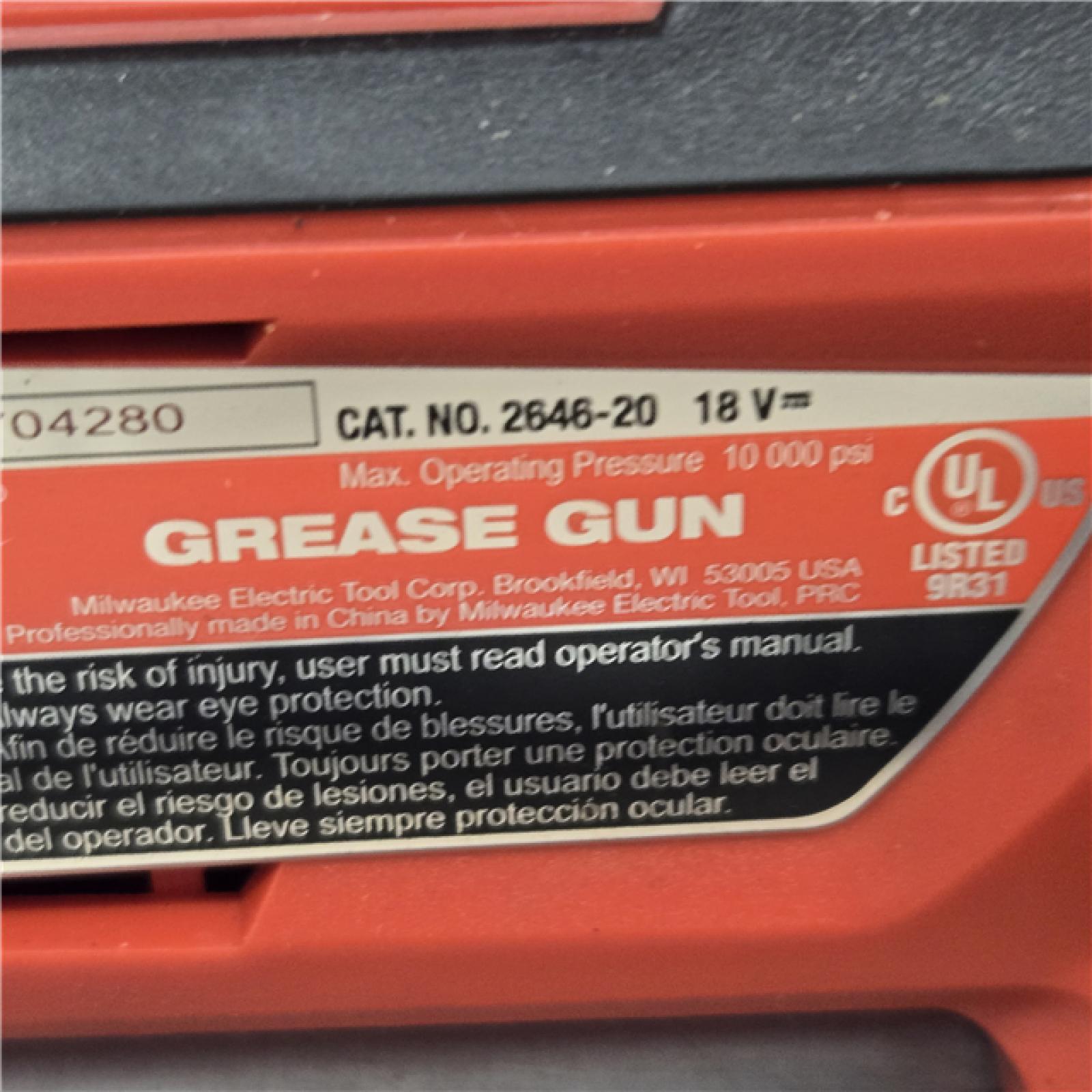 AS-IS Milwaukee M18 18V Cordless Grease Gun 2-Speed (Tool-Only)
