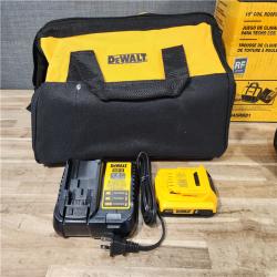 HOUSTON LOCATION - AS-IS DEWALT 20V MAX Lithium-Ion 15-Degree Electric Cordless Roofing Nailer Kit