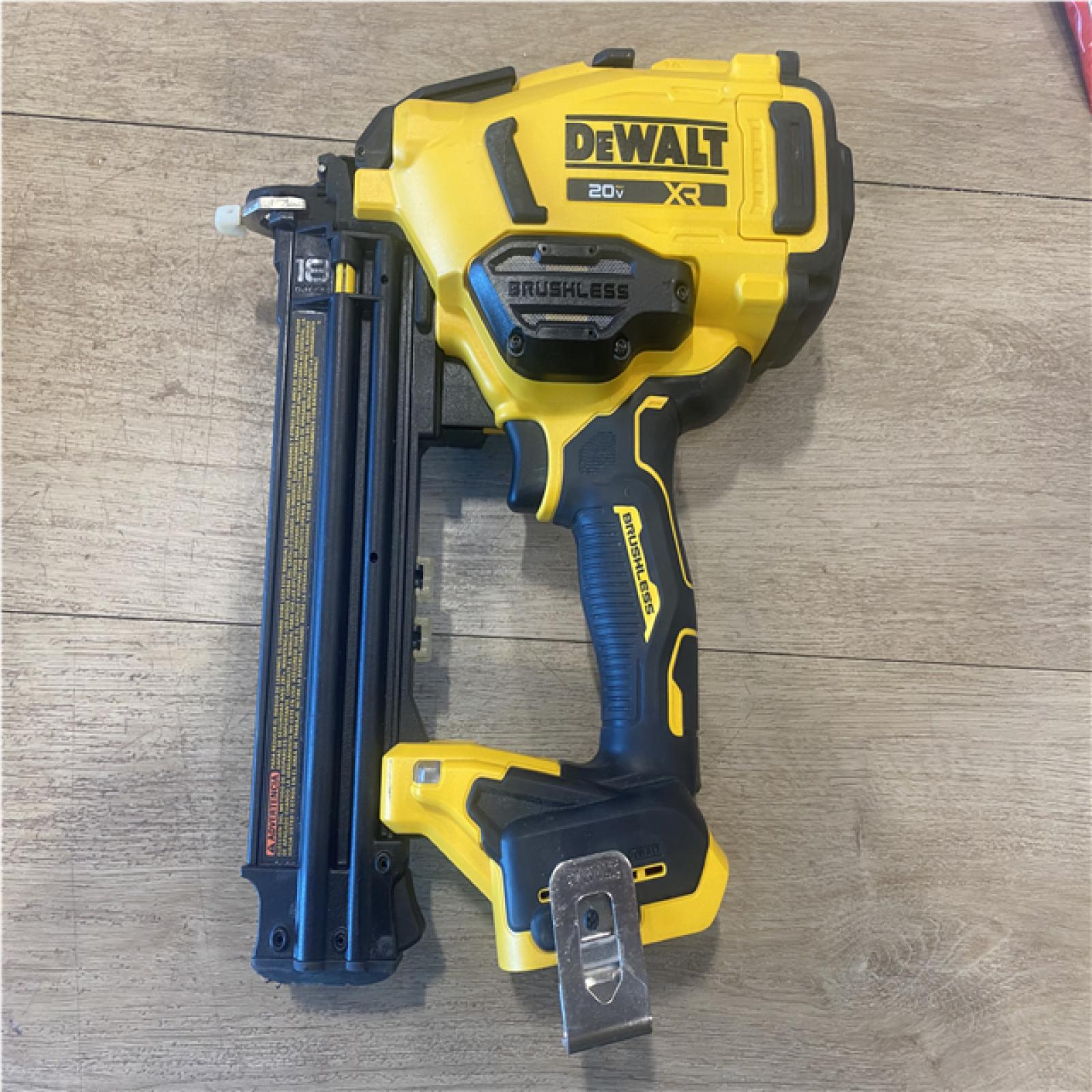 AS-IS DEWALT 20V MAX XR 18 Gauge Cordless Brad Nailer (Tool Only)
