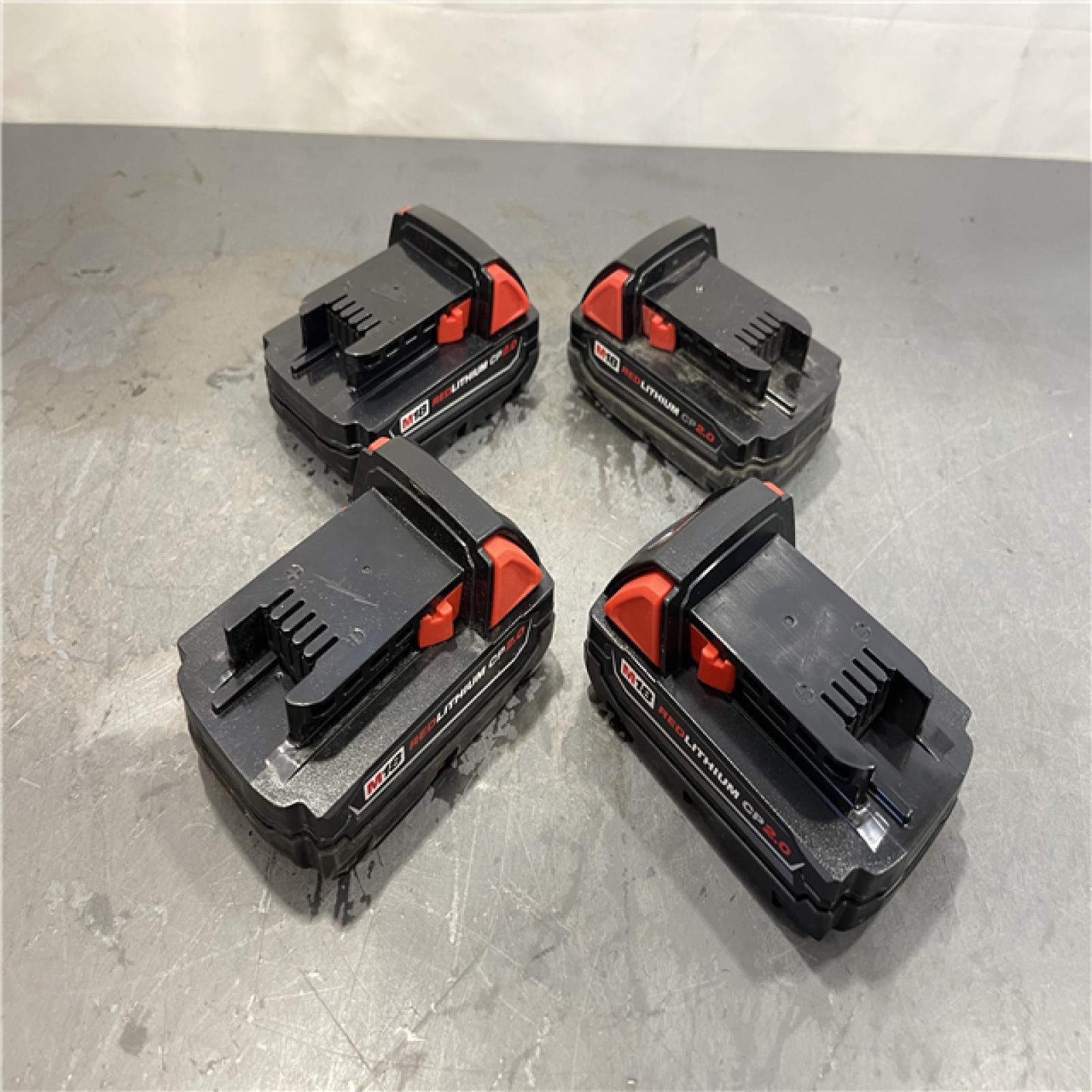 AS-IS - Milwaukee M18 18-Volt Lithium-Ion Compact Battery Pack Kit 2.0Ah (4-Pack)