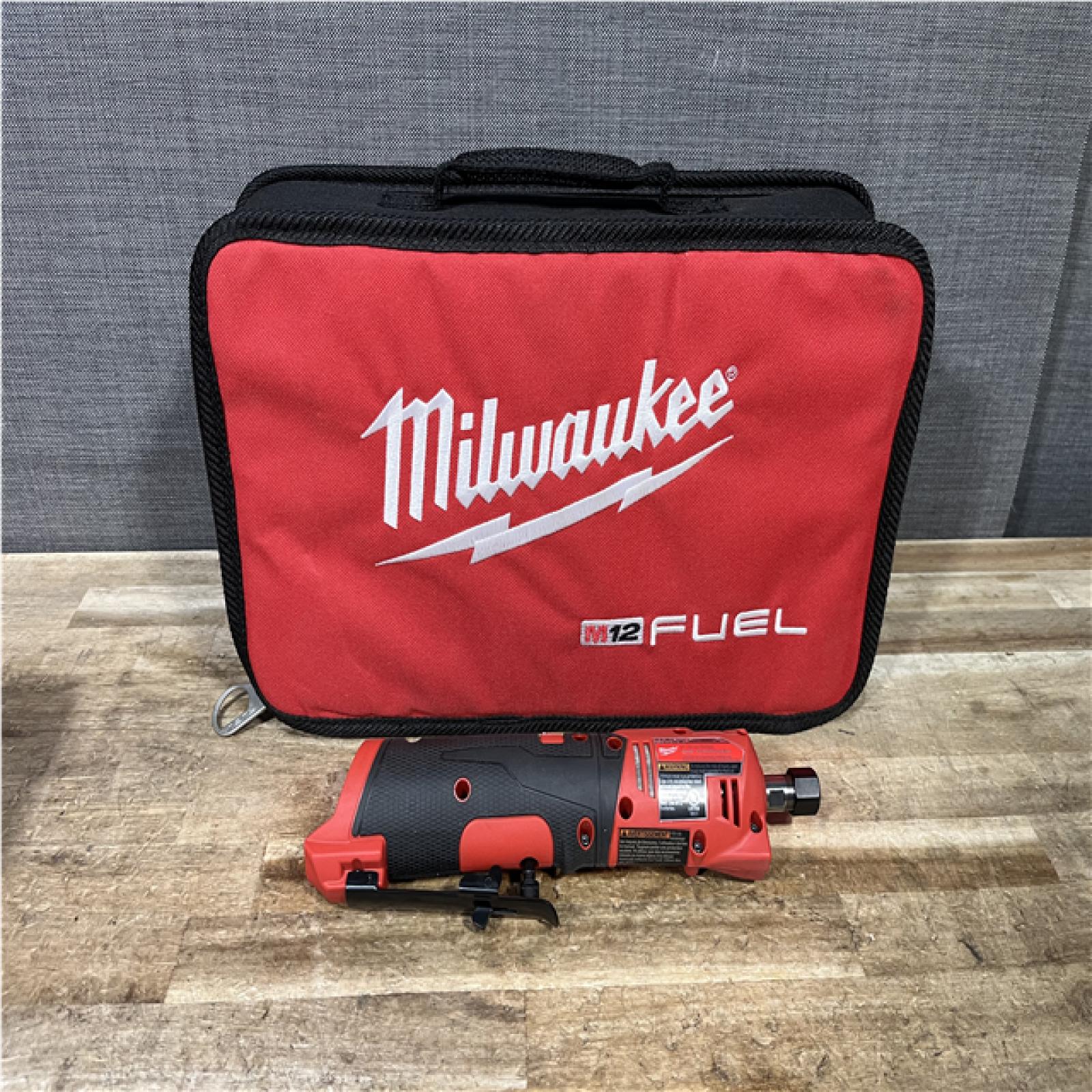 Houston Location AS-IS Milwaukee FUEL 12V Lithium-Ion Brushless Cordless 1/4 in. Straight Die Grinder (Tool-Only)