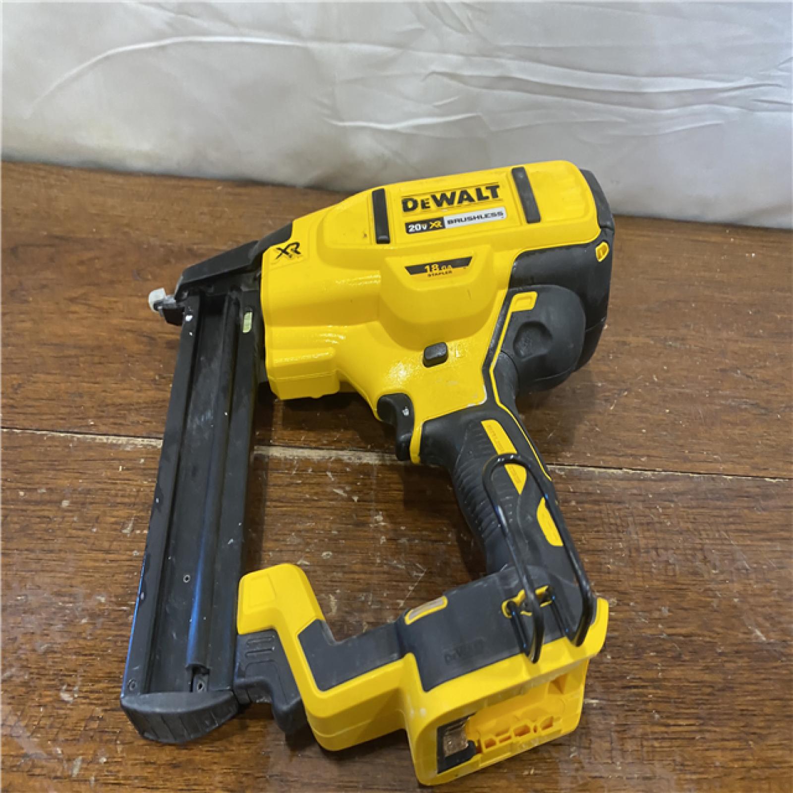 AS-IS DEWALT Cordless 18-Gauge Narrow Crown Stapler (Tool Only)