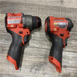 AS-IS Milwaukee FUEL 12-Volt Lithium-Ion Brushless Cordless Hammer Drill and Impact Driver Combo Kit