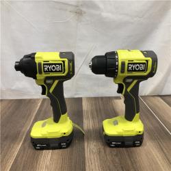 AS-IS RYOBI ONE+ 18V Cordless 2-Tool Combo Kit