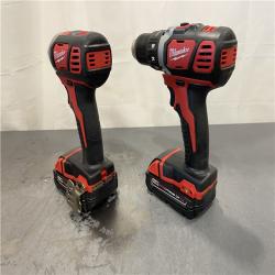 AS-IS - Milwaukee M18 18V Lithium-Ion Cordless Drill Driver/Impact Driver Combo Kit (2-Tool)