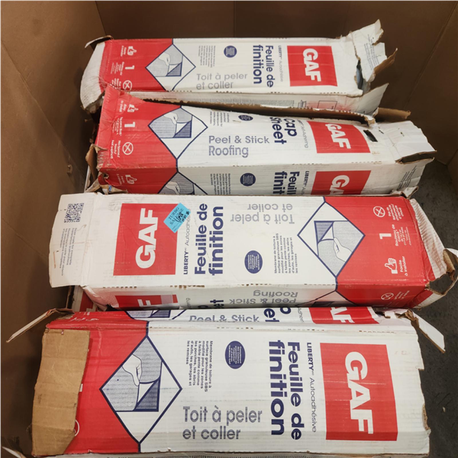 Phoenix Pallet of 8 NEW GAF Liberty 3 ft. x 34 ft. (100 sq. ft.) SBS Self-Adhering Cap Sheet Roll for Low Slope Roofing in Black