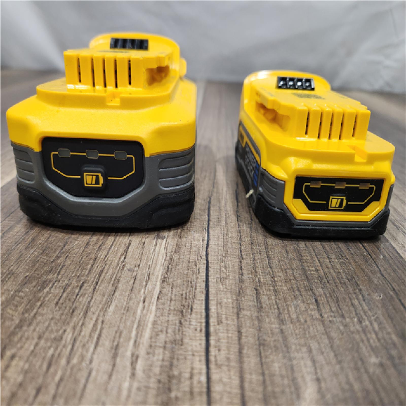 AS-IS - DeWalt 20V MAX POWERSTACK DCBP315-2C Lithium-Ion 1.7Ah and 5Ah Battery and Charger Starter Kit 3 Pc