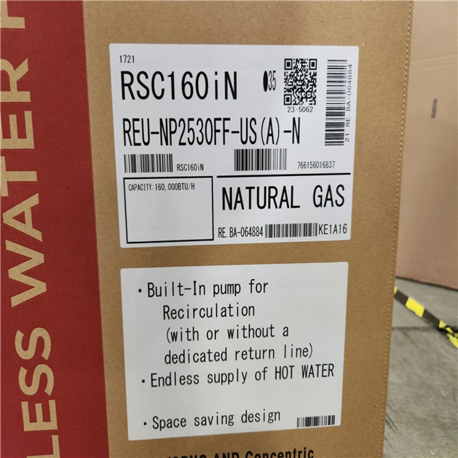 Phoenix NEW Rinnai RSC160iN Super High Efficiency Plus 9 GPM 160,000 BTU Natural Gas Interior Tankless Water Heater
