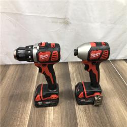 AS-IS Milwaukee 18V Lithium-Ion Cordless Drill Driver/Impact Driver Combo Kit