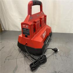 AS-IS - Milwaukee 18V Lithium-Ion REDLITHIUM FORGE Starter Kit (PACKOUT 6-Port Rapid Charger)