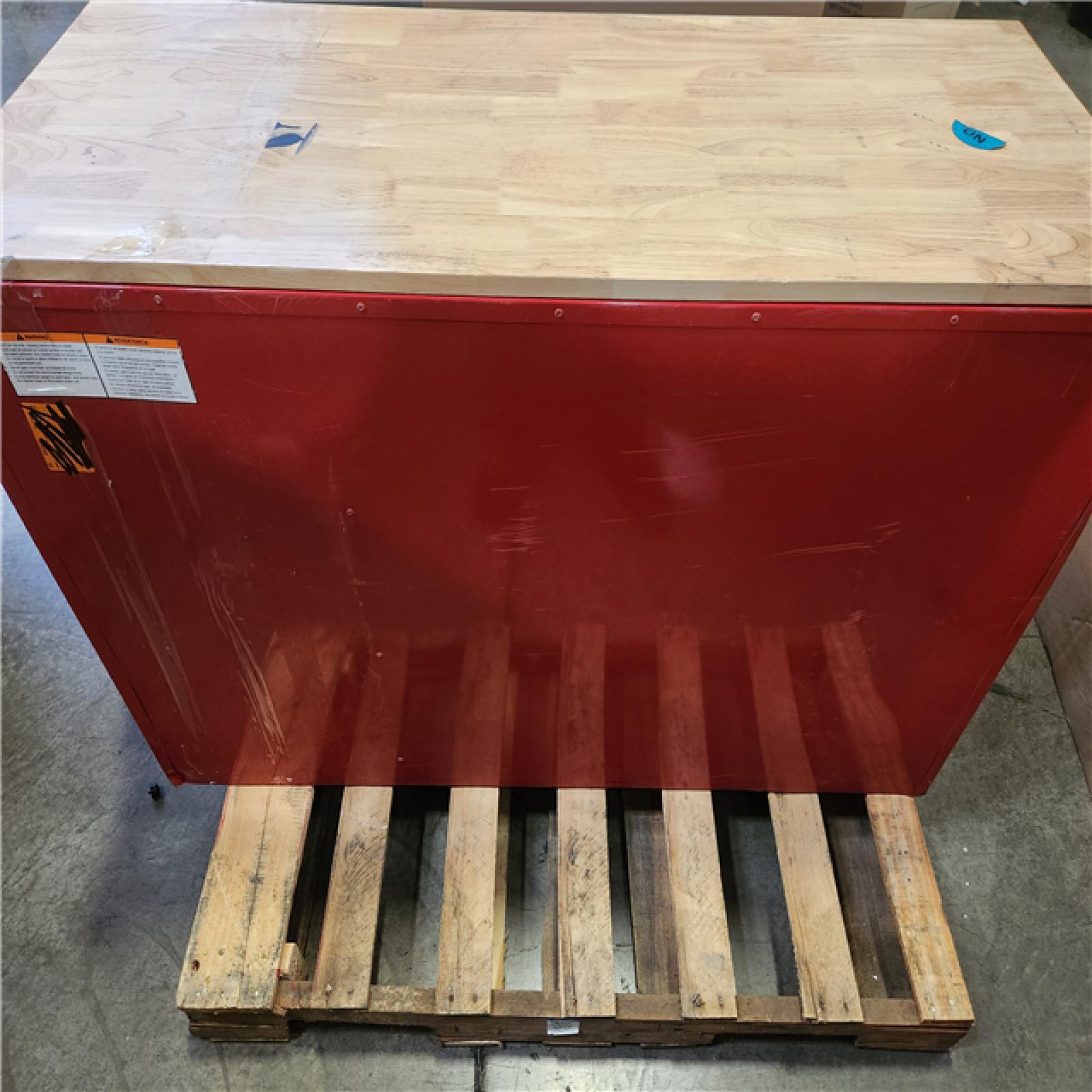 Phoenix Husky Modular Tool Storage 52 in. W x 20 in. D Standard Duty Red Mobile Workbench Cabinet (NO Wheels)