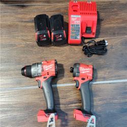 CALIFORNIA AS-IS MILWAUKEE M18 2-TOOL COMBO KIT(BATTERIES AND CHARGER INCLUDED)