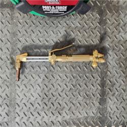 HOUSTON LOCATION - AS-IS Lincoln Electric Port-a-Torch Kit with Oxygen and Acetylene Tanks and 3/16 in. X 12 Ft. Hose  for Cutting Welding and Brazing