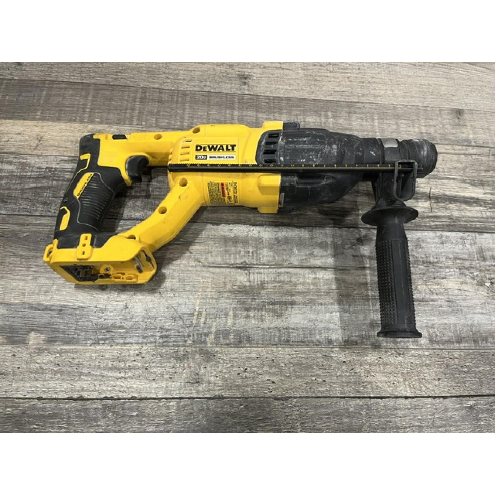 AS-IS DEWALT 20V MAX Cordless Brushless 1 in. SDS Plus D-Handle Concrete and Masonry Rotary Hammer (Tool Only)