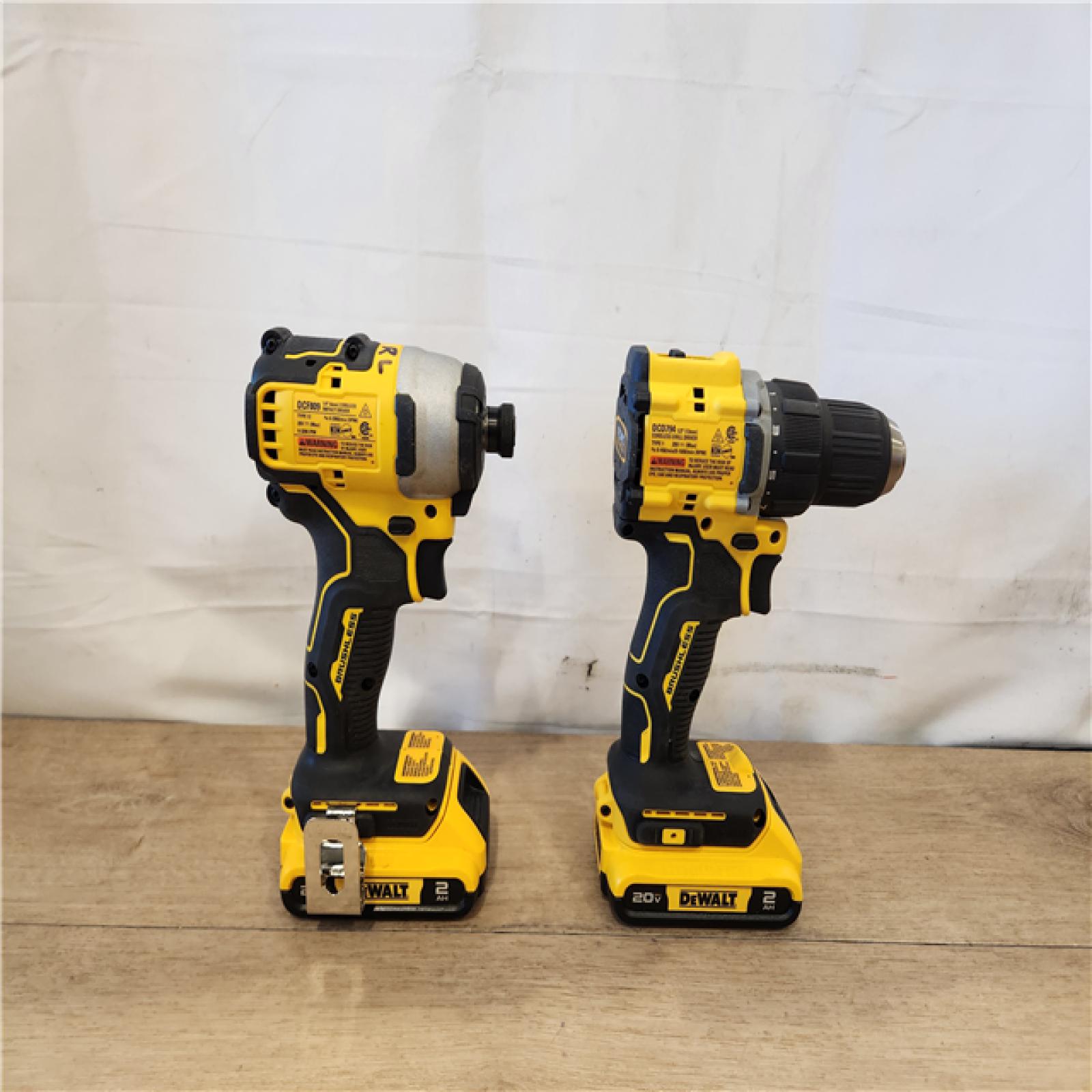 AS-IS- DEWALT ATOMIC 20-Volt MAX Lithium-Ion Cordless (2-Tool) Combo Kit