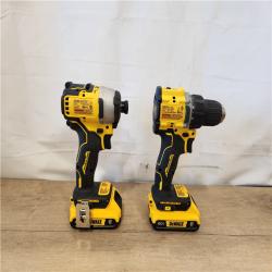AS-IS- DEWALT ATOMIC 20-Volt MAX Lithium-Ion Cordless (2-Tool) Combo Kit