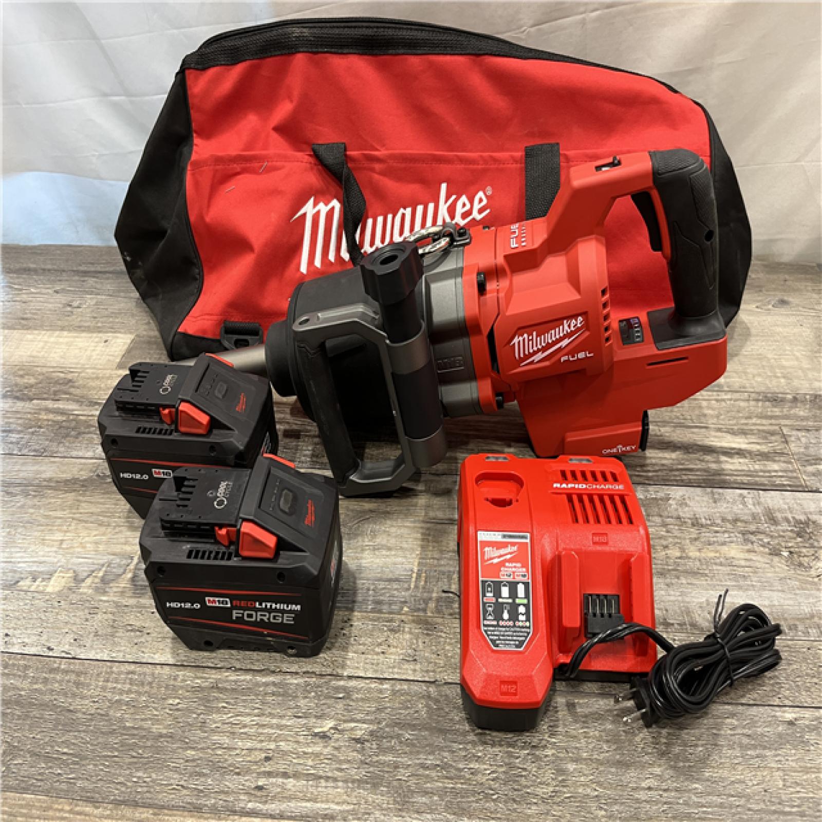 AS-IS Milwaukee FUEL 18V Lithium-Ion Brushless Cordless 1 in. Impact Wrench Extended Reach D-Handle Kit