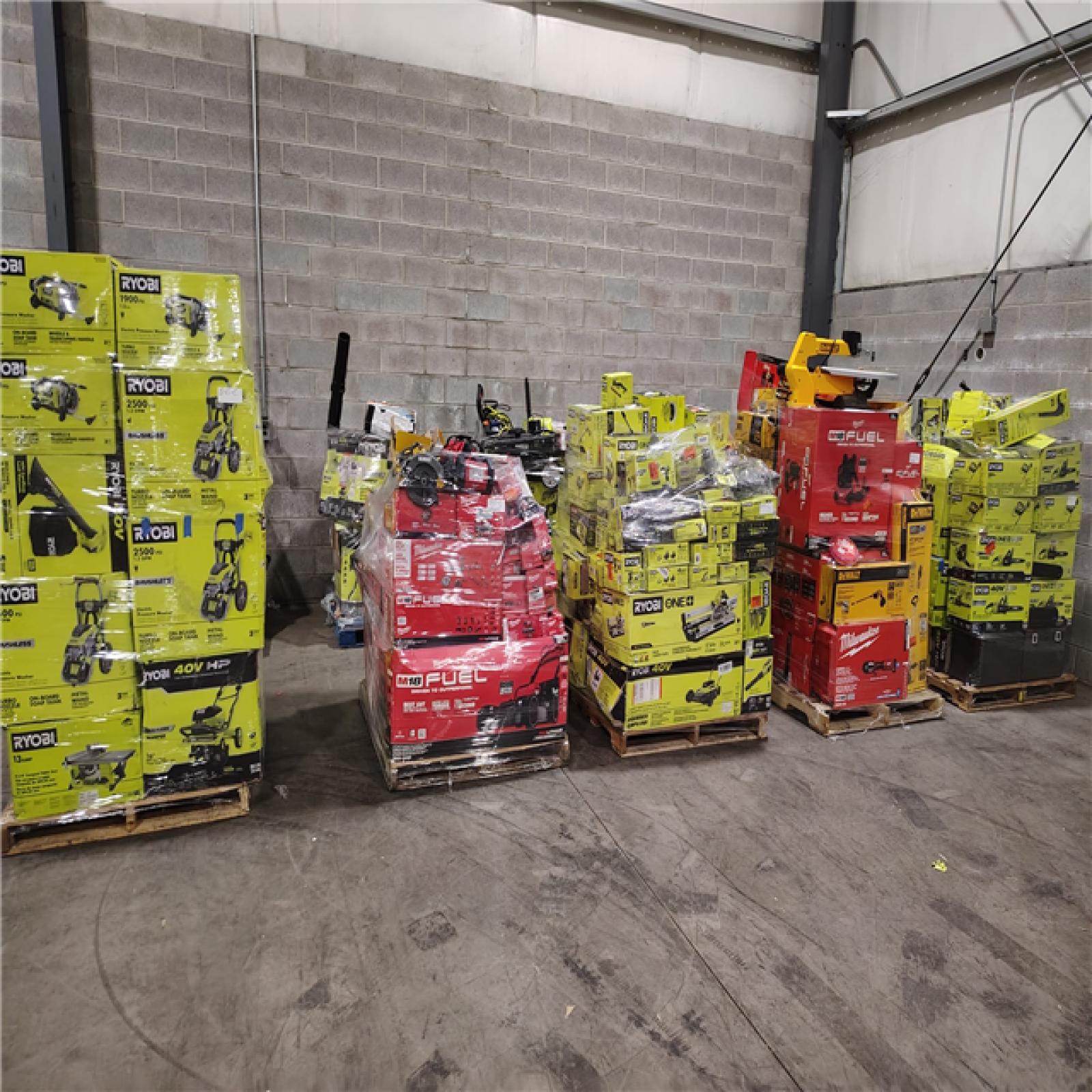 Pittston Location As-Is Power Tools Partial Truckload (10 Pallets) 1845-C