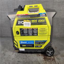 HOUSTON LOCATION - AS-IS RYOBI 2,300-Watt Recoil Start Bluetooth Super Quiet Gasoline Powered Digital Inverter Generator with CO Shutdown Sensor