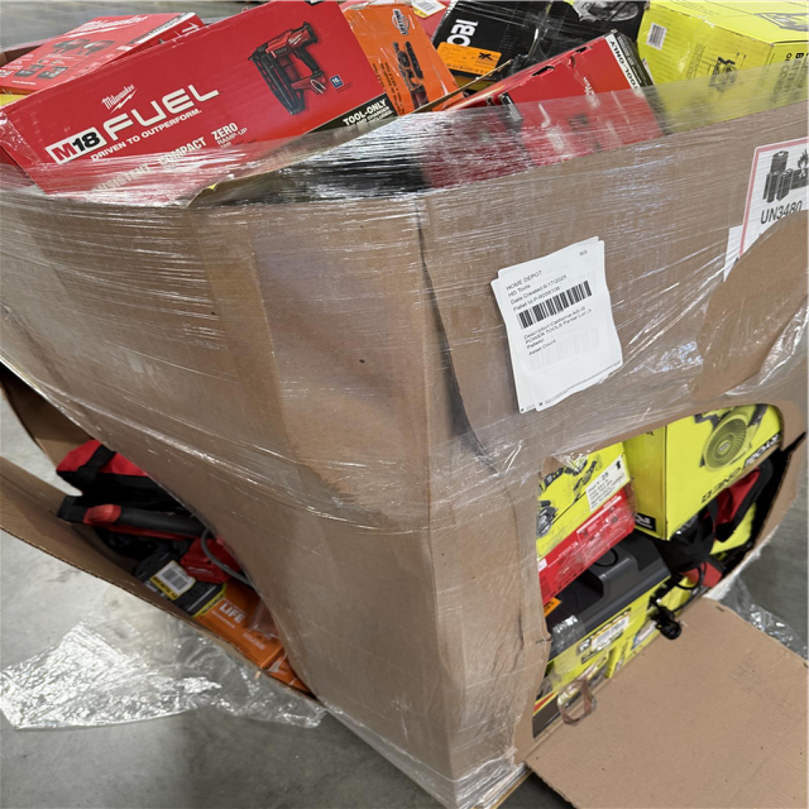 California AS-IS POWER TOOLS Partial Lot (3 Pallets) P-R058106