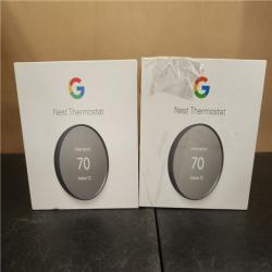 Phoenix AS-IS Google Nest Thermostat - Smart Programmable Wi-Fi Thermostat - (2-Pack)
