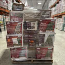 DALLAS LOCATION - AS-IS - ASSORTED CHRISTMAS TRESS & GARLANDS PALLET