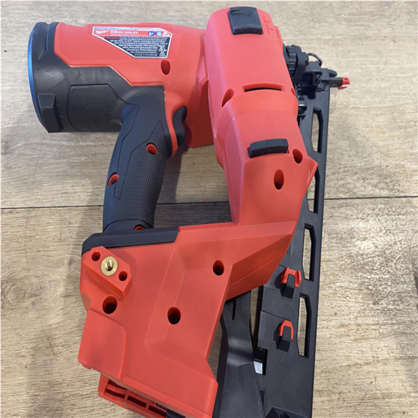 AS-IS  Milwaukee FUEL 18-Volt Lithium-Ion Brushless Cordless Gen II 16-Gauge Angled Finish Nailer (Tool-Only)