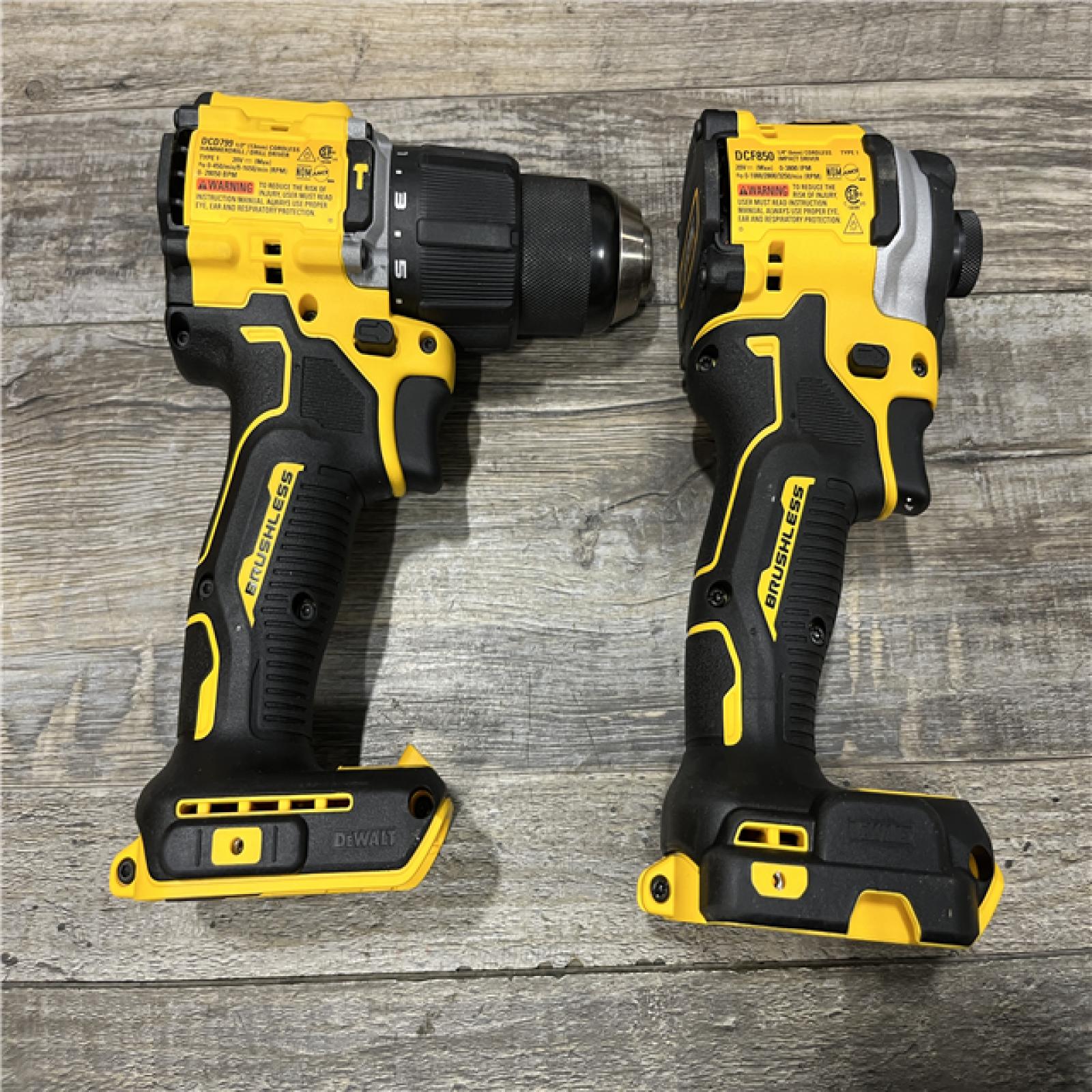 AS-IS DEWALT ATOMIC 20V MAX Lithium-Ion Cordless 2-Tool Combo Kit