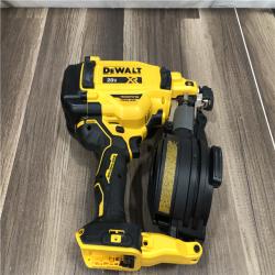 AS-IS DEWALT 20V MAX Lithium-Ion 15-Degree Electric Cordless Roofing Nailer Kit