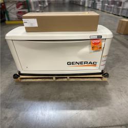 DALLAS LOCATION AS-IS- Generac 22 000 Watt - Dual Fuel Air- Cooled Whole House Home Standby Generator  Smart Home Monitoring & 200-AMP Transfer Switch