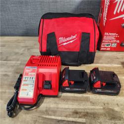 HOUSTON LOCATION - AS-IS Milwaukee 18V Cordless Brushed 2-Tool Drill/Driver and Impact Driver Kit