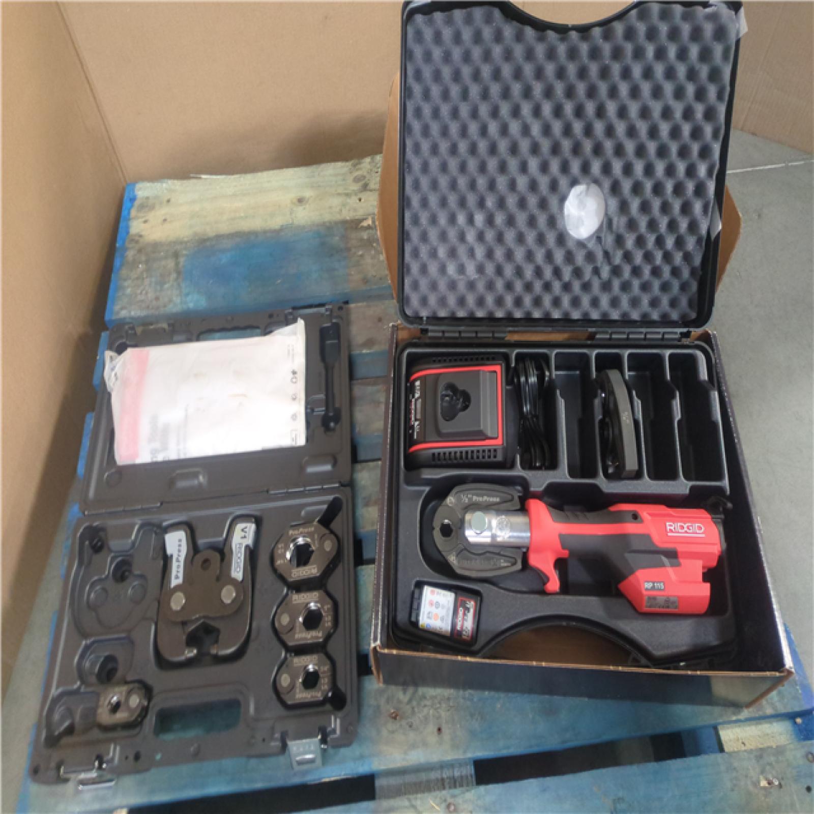 CALIFORNIA AS-IS RIGID Mini Press tool w/ Pro Press attachments