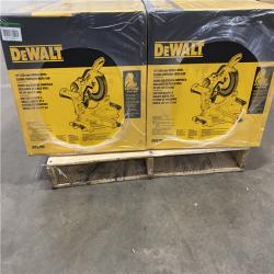 Dallas Location -NEW- DWS780- DEWALT 12-in 15-Amp Dual Bevel Sliding Compound Corded Miter Saw(Lot Of 2)