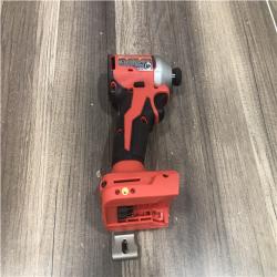 AS-IS Milwaukee 18V Lithium-Ion Compact Brushless Cordless 1/4 in. Impact Driver (Tool-Only)