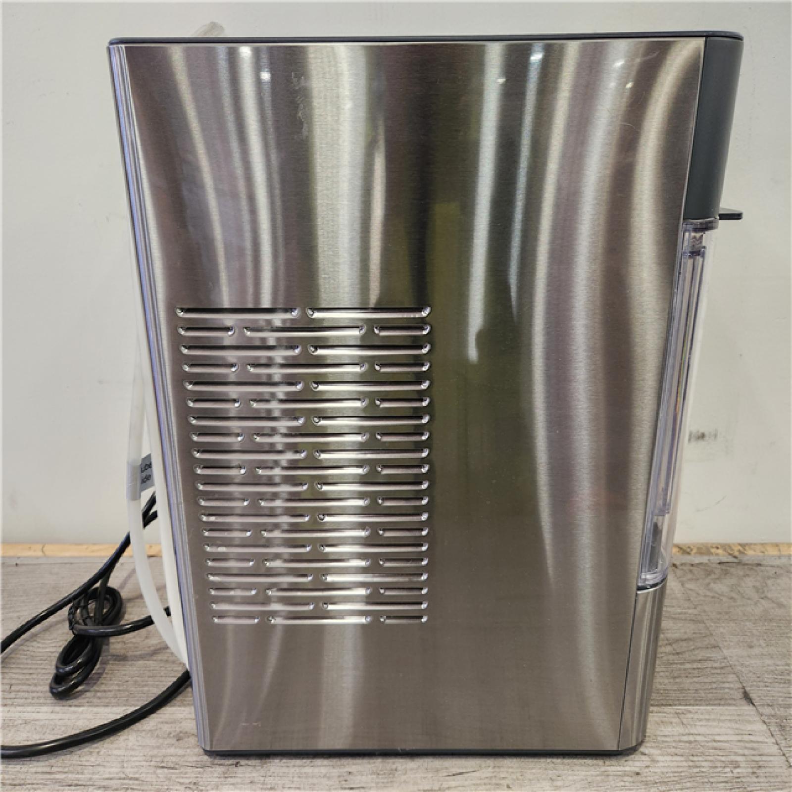 Phoenix Location GE Profile Opal 24 lb Portable Nugget Ice Maker in Stainless Steel, with Side Tank, and Wi-Fi connected