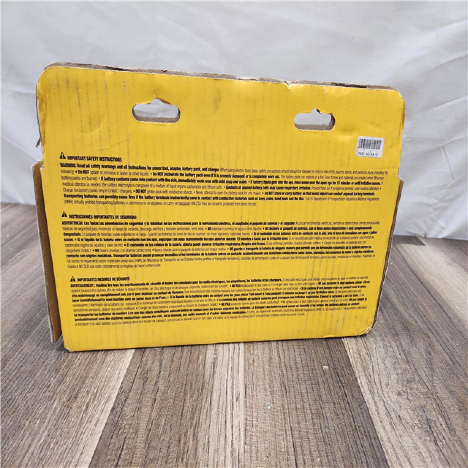 NEW! DEWALT 20-Volt MAX Lithium-Ion 6.0 Ah Battery Pack and Charger Kit